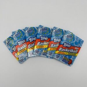 Lot of 6 1992-93 Topps Series 1 NBA Basketball Sealed Wax Packs 15 Cards Gold